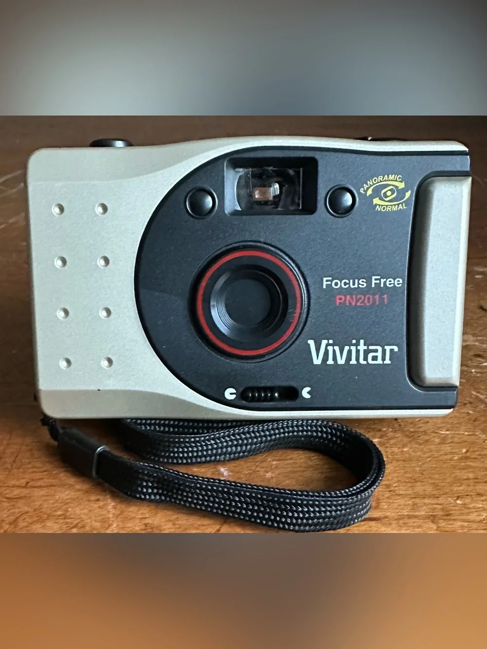 Vivitar Focus Free PN2011 Point-and-Shoot Camera — Black & Silver